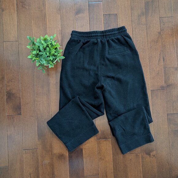 BLACK RIBBED VINTAGE LOUNGE SWEATPANTS - Picture 3 of 3